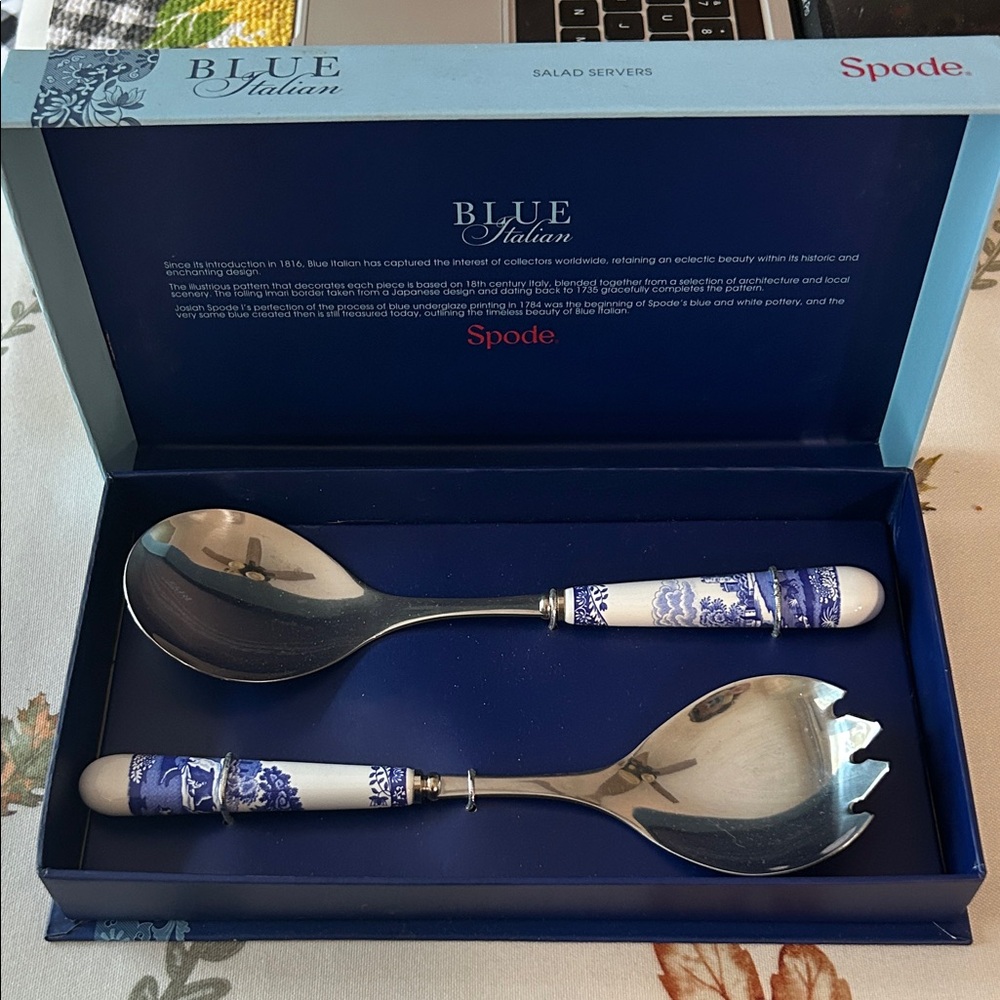 Spode Blue Italian Serving Utensils